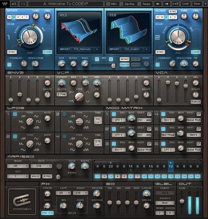 Codex Wavetable Synth - WavesLatinoAmerica