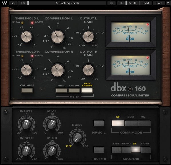 dbx 160 Compressor / Limiter - WavesLatinoAmerica