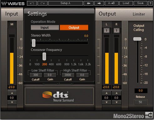 DTS Neural™ Mono2Stereo - WavesLatinoAmerica