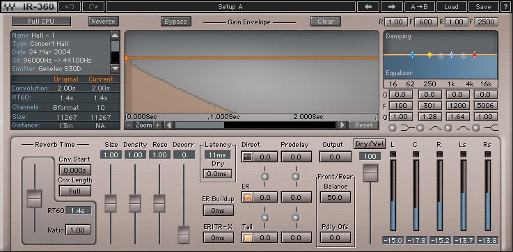 IR360 Convolution Reverb - WavesLatinoAmerica